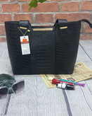 کیف زنانه جلو فلزی پوست سوسماری