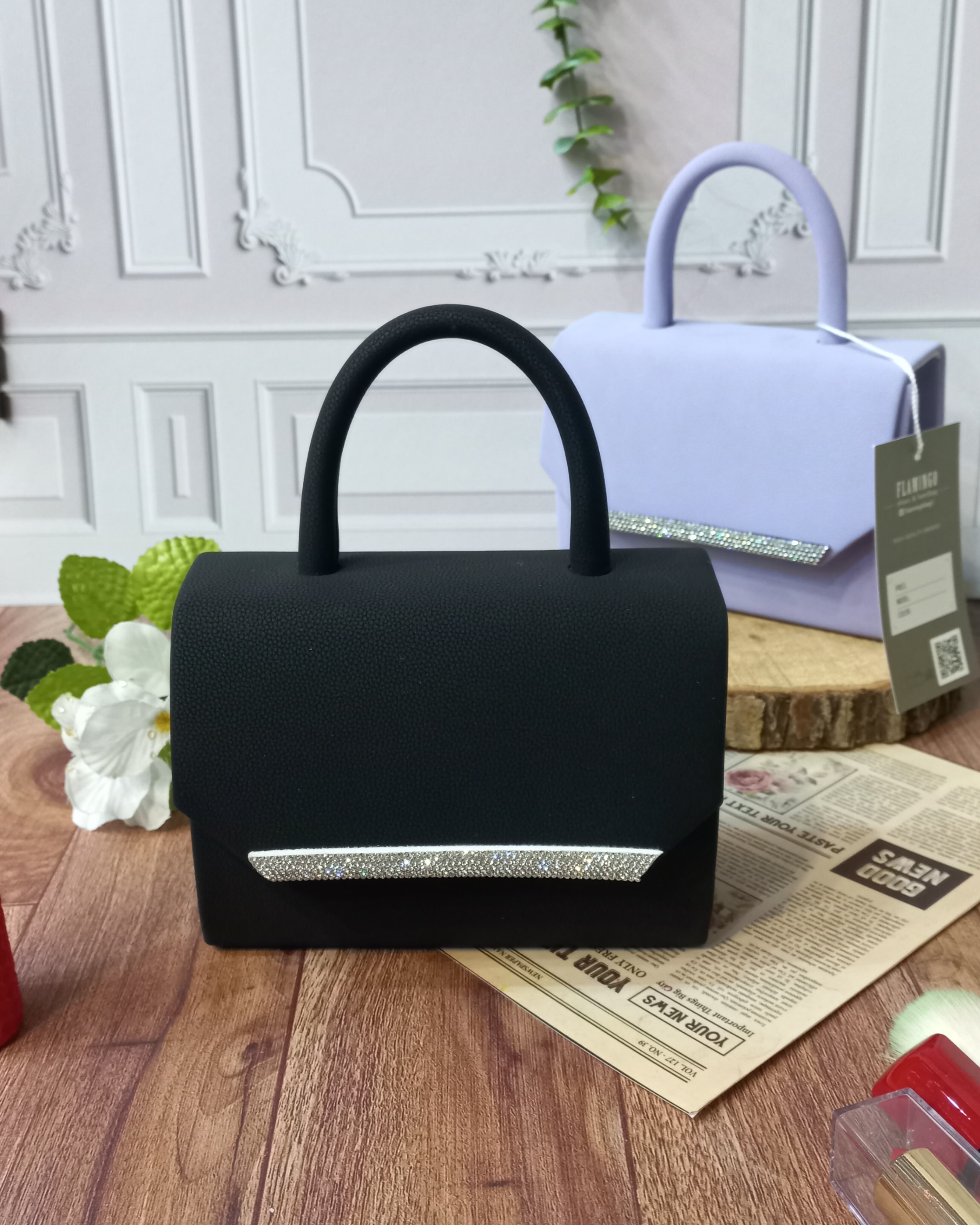 کیف مشکی ساده فانتزی