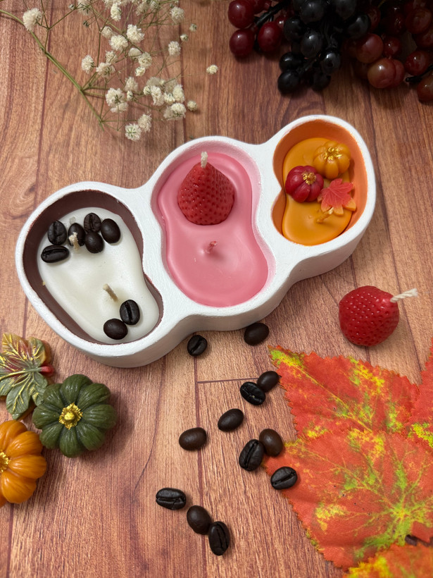 شمع با سه رایحه